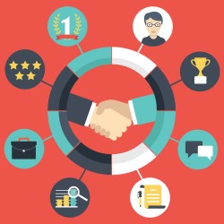 Customer Relationship Management - vector illustration
